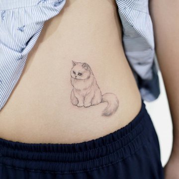 najlepsze tatuaże kotów