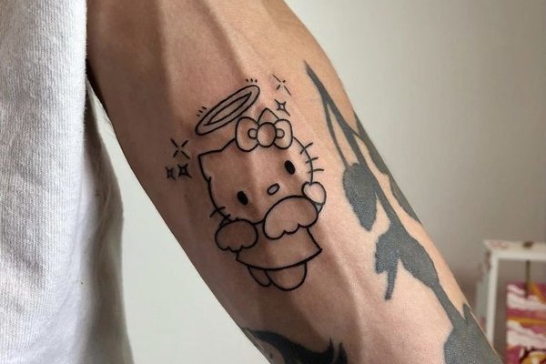 Tatuaż Hello Kitty dla mężczyzn