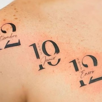 Symboliczna data na klatce piersiowej