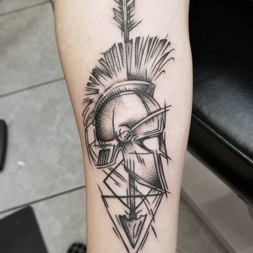 tatuaż Spartanin
