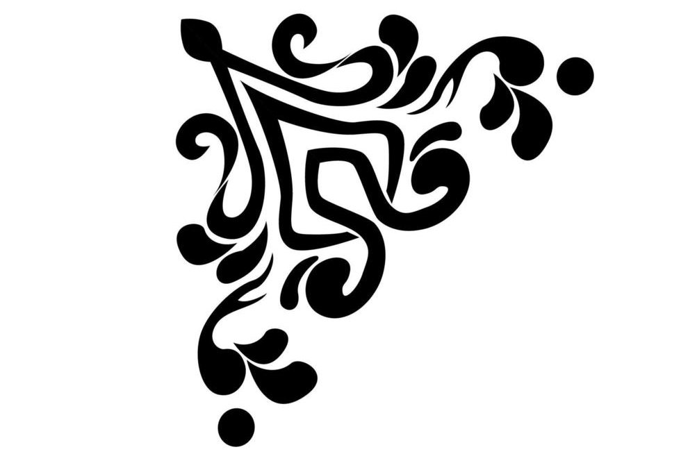 Tribal szkic tatuażu