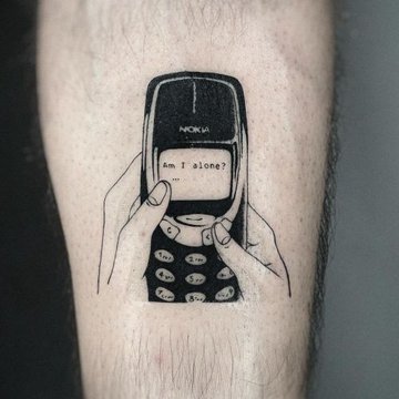 tatuaż telefon