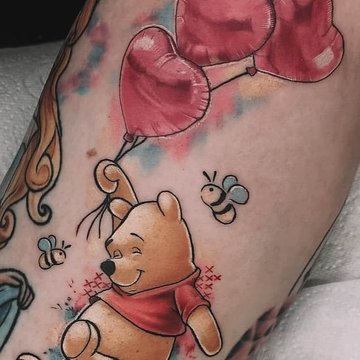 tatuaż Kubuś Puchatek znaczenie wzór